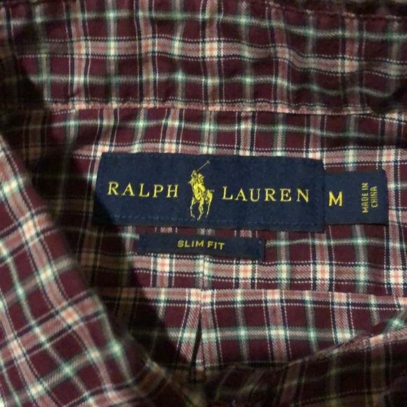 Men’s Polo Ralph Lauren Button down Tartan - Picture 2 of 3